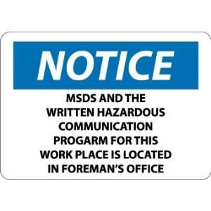 , Msds And The Written Hazardous Communication Program For This Work 