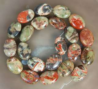 15.5inches 13x18mm Natural Colorful Opal Flat Oval Beads