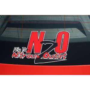  Nitrous Outlet Logo Sticker ( Medium 7X12 ) Automotive
