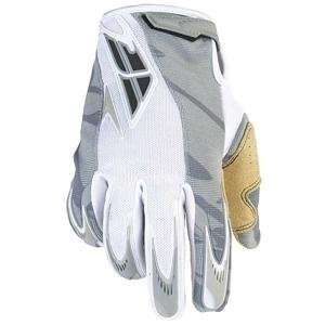  Fly Racing Youth 805 Gloves   2007   Medium/White/Grey 