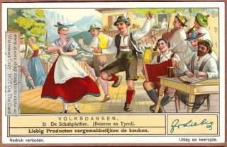 Dance Schuhplattler German Bavaria Music 1930s Card  