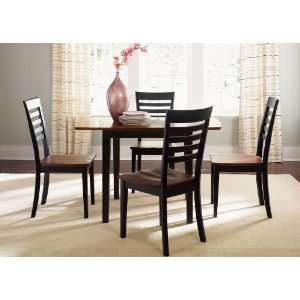  Cafe 5 Pc Drop Leaf Table Set   Blackcherry