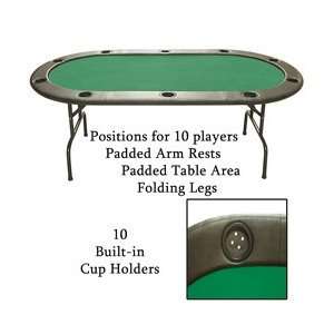    Folding Poker Table with Cup Holders 82 inch: Sports & Outdoors