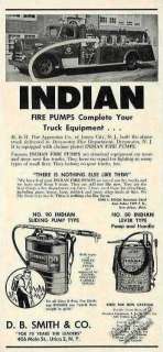 1957 Indian Fire Pumps in Deepwater NJ Photo Ad  