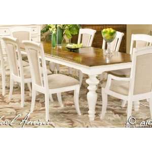   Tides Rectangular Dining Table Island White   86000 02: Home & Kitchen