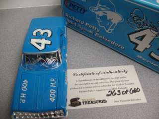 1964 Richard Petty #43 Plymouth Belvedere SIGNED  ToolBox  