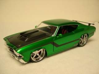 Jada Toys Diecast 1969 Chevy Chevelle SS Green 118 Loose Nice  