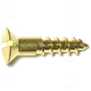  12 x 1 Slotted Oval Wood Screw (24 pieces)