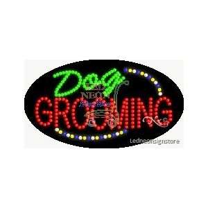 Dog Grooming LED Sign 15 inch tall x 27 inch wide x 3.5 inch deep 