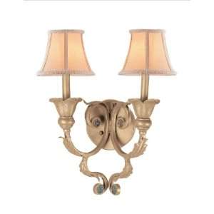  Crystorama Handpainted Wrought Iron Wall Sconce