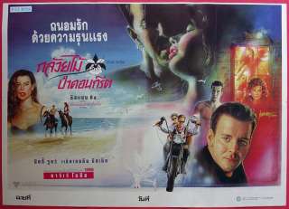 WILD ORCHID Thai Movie Poster Mickey Rourke 1990 Orig.  