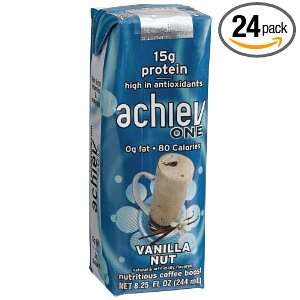achievONE Vanilla Nut Nutritious Coffee Boost, 8.25 Ounce Aseptic 