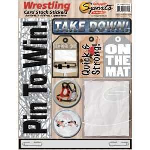  Wrestling Cardstock Stickers: Arts, Crafts & Sewing