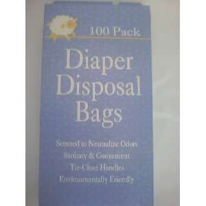    100 PACK Diaper Disposal Bags (Scented to Neutralized Odors) Baby
