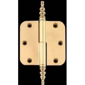   Hinges, Solid Brass 3.5x3.5 Radius LOL Steeple Tip Hinge 92129/92174