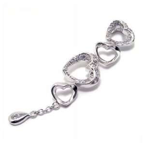   Hearts 925 Silver Plated Necklace Jewelry Pendant: Everything Else