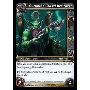  World of Warcraft WoW TCG   Gurubashi Dwarf Destroyer   Dark 