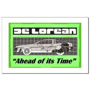  DeLorean Ahead of its Time Vintage Mini Poster Print by 