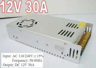 NW DC12V 30A universal Regulated Switching Power Supply  