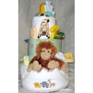  3 Tier Jungle Baby Diaper Cake: Baby