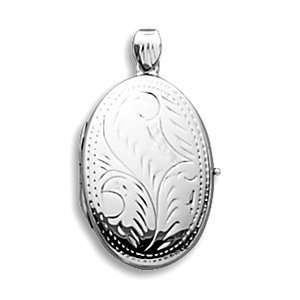  Mothers DAY Jewelry Large Etched Oval Locket Model#9619 Jewelry