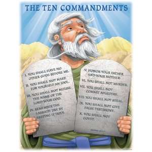   17 Pack CARSON DELLOSA CHARTLET THE TEN COMMANDMENTS: Everything Else