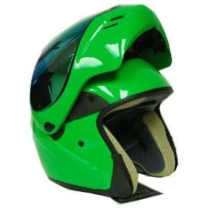 Motorcycle Street Bike Modular Filp up Full Face Adult Helmet Solid 
