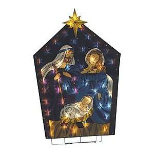  Shimmering Lighted Holy Family Decoration