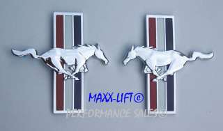 2006 2007 Ford Mustang Pony Package Fender L&R Emblems  