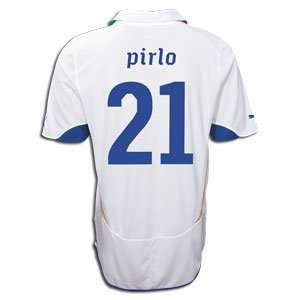  #21 Pirlo Italy Away 2010 World Cup Jersey (Size L 