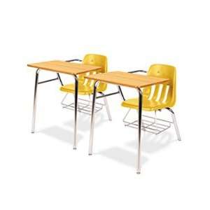  9400 Series Chair Desk, 21w x 33 1/2d x 30h, Medium Oak 