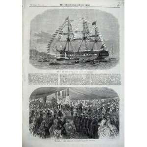  1866 Training Ship Worcester Prince Wales Prizes Art: Home 