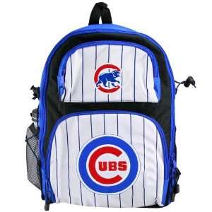   Youth White Royal Blue Bravo Pinstripe Backpack: Sports & Outdoors