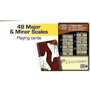   Cards Featuring 48 Major & Minor Musical Scales 