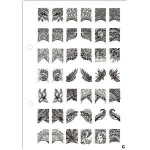 2012 New Collection of Jumbo Nail Art Image Plates. Bundle of 6 Nail 