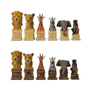  Wild Animals of Africa Themed Chess Pieces Toys & Games