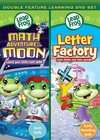 LeapFrog: Math Adventure to The Moon/Letter Factory (DVD, 2010)