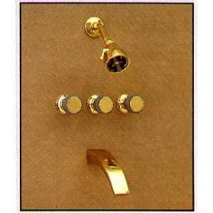   Shower Set by Reid Watson   1597 3 in Polished Gold