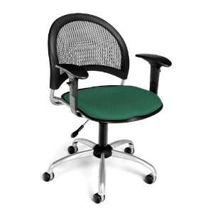   Chair and Stool with Arms Royal Blue 336 AA3 2210: Office Products