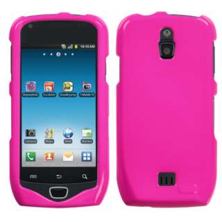Pink/Clear Phone Gummy Cover Case Protector for Samsung Exhibit 4G 