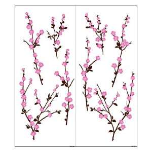   Large Instant Wall Art, Pink and Black, 2 Sheets: Home Improvement