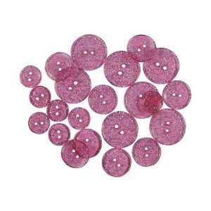 Blumenthal Lansing Favorite Findings Glitter Buttons Pink 