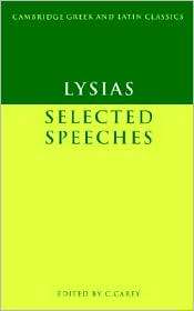 Lysias Selected Speeches, (0521269881), Lysias, Textbooks   Barnes 