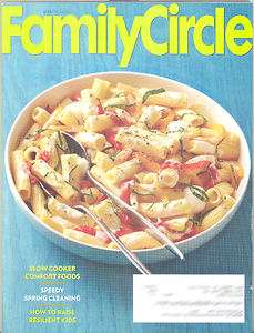 Family Circle Magazine March 2012 Spring Cleaning Recipes Parenting 