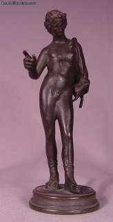 Antique Grand Tour Bronze Sculpture of Narcissus Circa 1900  