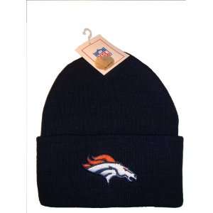  Denver Broncos NFL Long Beanie Knit Cap Hat NAVY BLUE 