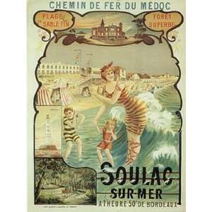  Soulac Sur Mer by Eugene Boudin 28x40