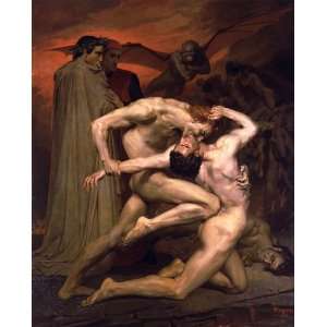  Acrylic Keyring Bouguereau Dante et Virgile au Enfers 