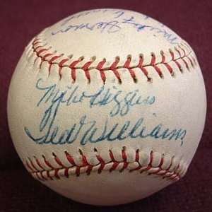 1956 57 Boston Red Sox Multi Signed Baseball Sports 