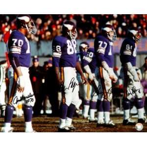  Vikings Purple People Eaters Signed 16x20: Sports 